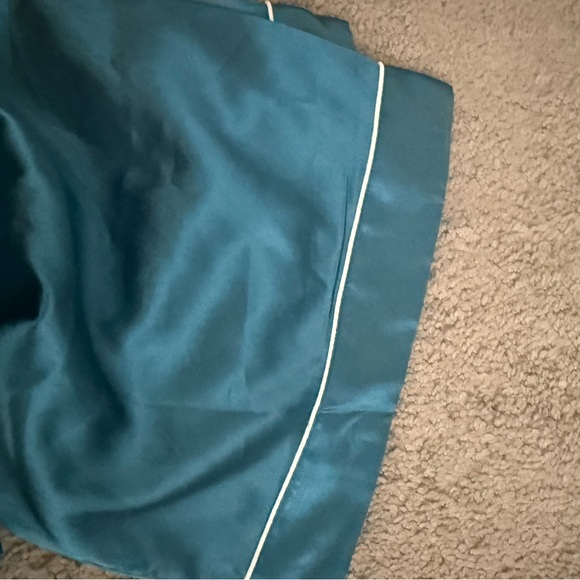 Teal Satin Pajama Set - Picture 5 of 7